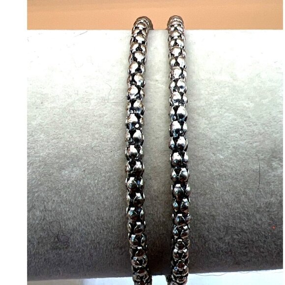 Vintage Silver Tone Charm Bracelet & Necklac Set   B41 - Picture 14 of 16